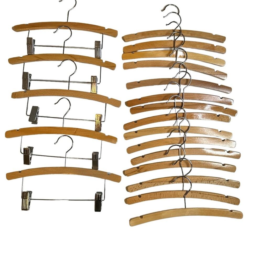 Children's Shirt‎ and Pant Wooden Hangers 12”-Matilda Jane Clothing-Qty 20